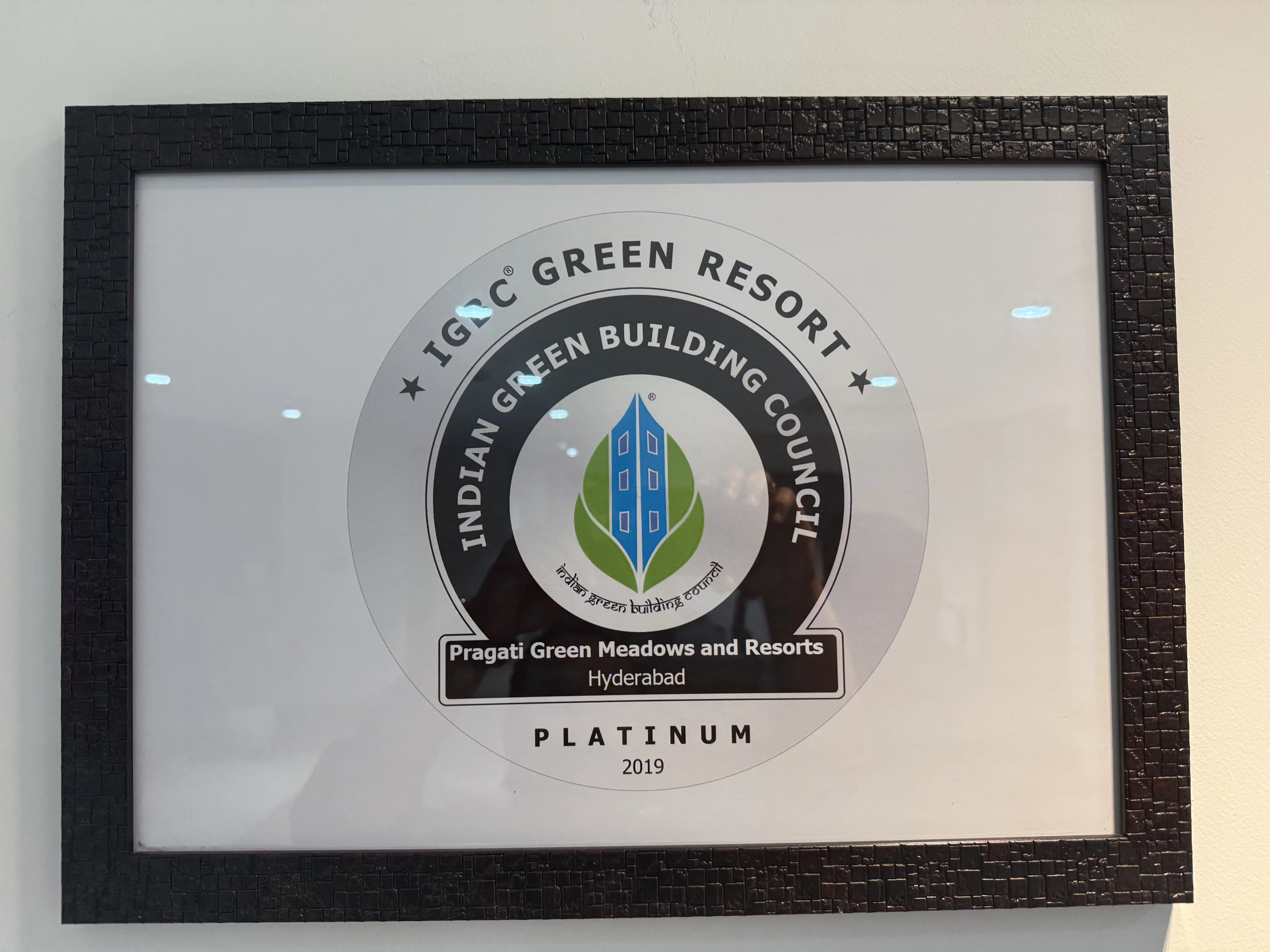 IGBC Platinum rated villa plots near Gachibowli at Pragati Green Living Shankarpally – Certificate 1