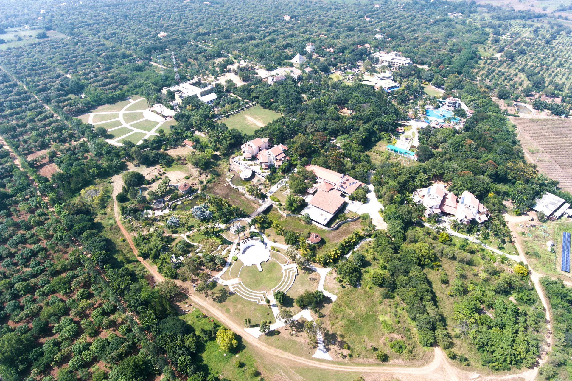 Investment plots near Regional Ring Road RRR in Shankarpally Hyderabad – Aerial View